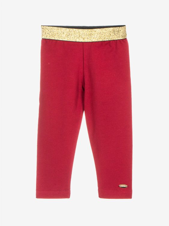 Picture of C2519- GIRLS THERMAL WINTER LEGGINGS WITH GOLD/SIL WAISTBAND